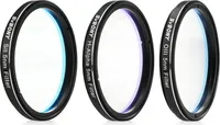 Svbony SV227 2" sada úzkopásmových filtrů, OIII-CCD H-alfa SII-CCD 5nm úzkopásmový filtr snižuje světelné znečištění, 3dílný filtr pro teleskopy hluboké oblohy