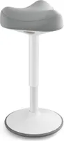 SONGMICS Stehhocker um 360° neigbar, großer Sockel, Anti-Rutsch, grau