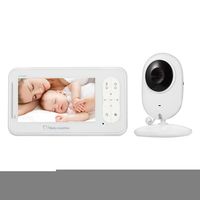 3.2 LCD Funk wireless Babyphone Baby Monitor mit Kamera Nachtsicht Musik Video 