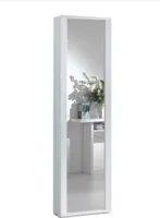 Mehrzwecksäule weiß Holzeffekt h 182cm