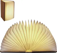 LED Nachtlicht Buchlampe (Groß :17*21*34 cm) mit Magnetverschluss  Leuchtet in 3 Farben Unbegrenzte Darstellungsmöglichkeiten bis zu 360 Grad