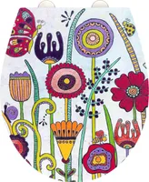 WENKO WC Sitz Klodeckel Toilettendeckel Absenkautomatik Toilettensitz Full Bloom
