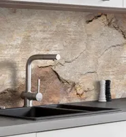 Küchenrückwand selbstklebend Sandstein Spritzschutz Folie - 180 x 60cm