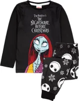 Nightmare Before Christmas - Schlafanzug für Mädchen NS7495 (140) (Schwarz/Weiß)