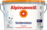 Alpina Seidenlatex Alpinaweiß 5 L seidenglänzend