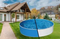 Mountfield Azuro 240 niebiesko-biały z filtrem odtłuszczającym