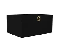 Holzbox mit Deckel schwarz - aus Naturholz, Holzkiste Aufbewahrungsbox Deko Holz-Kiste Box , Größe wählen:40 x 30 x 20 cm