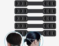 ZEMEX® Maskenhalter Masken Halter Band Verstellbar Halter 5 Stück schwarz 
