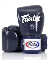 Fairtex BGV1 Lederboxhandschuhe, Blau, 16 Unzen