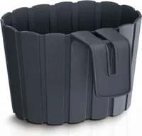 Prosperplast 1.4l Boardee Collection 14.4x21.2x13 Cm Blumentopf Schwarz  Schwarz One Size