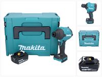 Akumulátorový foukač Makita DAS 180 T1J 18 V bezkartáčový + 1x baterie 5,0 Ah + Makpac - bez nabíječky