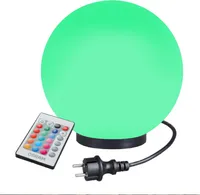 Kugelleuchte Kugellampe RGB Außenleuchte Ø 25cm Gartenlampe LED + Fernbedienung