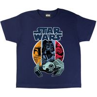 Star Wars - Vader and Boba Fett T-Shirt für Jungen PG1321 (134) (Marineblau)