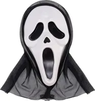 Scream Maske Kostümmaske - für Herren & Damen als Kostüm für Halloween - Ghostface Horror Verkleidung Ghostmaske