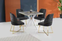 Skye Decor, Kare İkon - 1432, Esstische, Grau, MDF, 87 x 75 x 87 cm