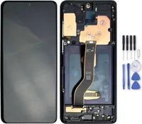Für Samsung Galaxy S20 Plus Display Full OLED LCD mit Rahmen Einheit Touch Ersatzteil Reparatur Schwarz
