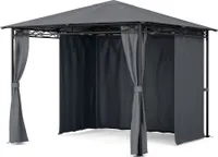 Blumfeldt Mondo, zahradní altán, párty stan, ocel, polyester, tmavě šedý