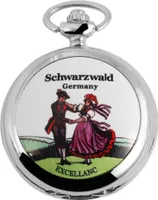 Excellanc Herren-Taschenuhr Metall Motivzifferblatt 4000025