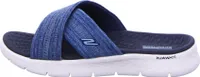 Skechers Go Walk Flex Damen Pantolette in Blau, Größe 36