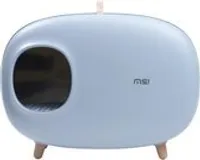 MakeSure Katzentoilette mit Schublade - Blau - 60 x 38 x 45 cm - Design