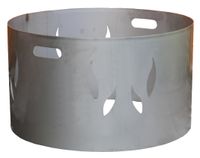 Aufsatz Edelstahl für Feuerschale 55 cm 550 mm Funkenschutz Feuertonne 