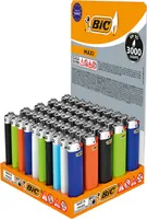 BIC Maxi J26 Original Feuerzeuge | 50er Pack | Kindersicherung | Farbenmix