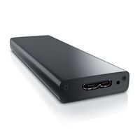 Aplic SSD Festplatten-Gehäuse für M.2 Festplatten SATA Key B und B & M Key / USB 3.0 Case