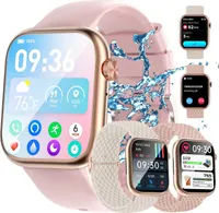 Smartwatch, Smartwatch Damen mit Telefonfunktion Uhren Herren Smartwatch (1,83" HD Voll Touchscreen Zoll) IP67 Wasserdicht Fitness Tracker