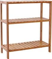 Badezimmerregal - 3 Böden - 60x66x26 cm - Bambus