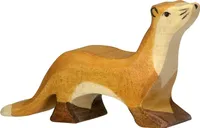Holztiger Marder Holzfigur