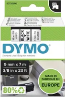 DYMO D1 - Samoprzylepna - Czarny na białym - Rolka (0,9 cm x 7 m) 1 rolka taśmy etykiet - do LabelMANAGER 100, 160, 210, 220, 260, 280, 300, 360, 420, Wireless PnP; LabelPOINT 250