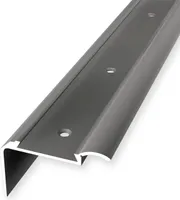 Treppenkantenprofil 33 x 51.5 x 2500 mm Winkelprofil Einfasshöhe 2 - 5 mm Aluminium Glatt Versenkt Gebohrt Edelstahl Küberit