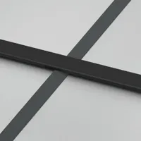 vidaXL Schiebetür Schwarz 102,5x205 cm Hartglas und Aluminium