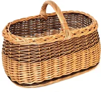 Einkaufskorb Pilzkorb Autokorb aus Weide 45 x 28 cm 7010565-2F-NEU