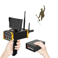 Ručný detektor kovov, 360° detekcia, LCD displej