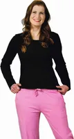 3Crowns Damen Pyjama 51110449 Schwarz/Rosa L 44/46