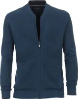 CASAMODA Herren Strickjacke Langarm Regular-Fit Petrol L