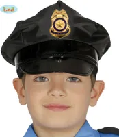 černá policejní čepice pro děti policejní čepice