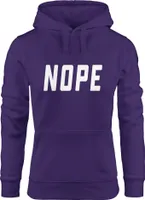 Kapuzen-Pullover Damen NOPE Hoodie Moonworks® lila S