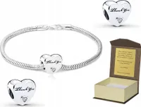 Náramek 17cm k CHARMS + věnování  B138