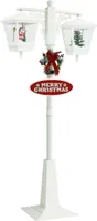 vidaXL Weihnachts-Straßenlampe mit Weihnachtsmann 81x40x188 cm PVC