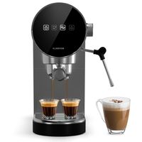 Klarstein, retro espresso kávovar s portafiltrom, napeňovač mlieka, 1360 W, 0,9l