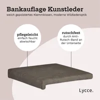 Sitzkissen / Klemmkissen Samt SORRISO mit 1 Leiste weich gepolstert - made  in Germany