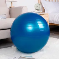 TRESKO Gymnastikball (Blau, 75cm) mit Pumpe