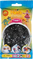 Hama zažehlovací korálky midi černé v sáčku 5,0 mm 1 000 zažehlovacích korálků
