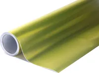 Matowa chromowana złota samoprzylepna folia wrap 152x200cm - wnętrze/zewnętrze