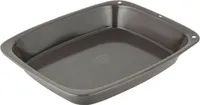 Dr. Oetker Brat- und Auflaufform 37 x 32 cm BACK SPASS, Gratinform für Lasagne und leckere Aufläufe mit Emaille-Beschichtung, Bräter aus Stahlblech (Farbe: Grau-Blau)