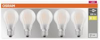Osram LED-Lampe BASE CLAS A, E27, EEK: E, 7W, 806 lm, 2700 K, 5 Stk. matt