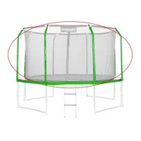 Sada obvodového krytu pružin a chráničů tyčí v zelené barvě je vhodná pro trampolínu Marimex Standard o průměru 366 cm.
