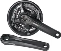 SHIMANO Kurbelgarnitur MT2103 40/30/22 Zähne 170mm FCMT210-3, Festachse mit KSS, schwarz (1 Set)